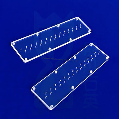 Disesuaikan Tinggi Precision Laser Pengeboran Quartz Glass Plate dengan ketebalan 0,5-100mm dan 1100 ° C suhu tahan