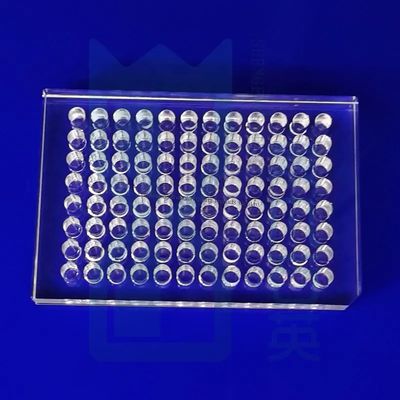 96 Well Quartz Glass Hemagglutination Plate Microplate 96microwell Plates Melted Quartz Plate Quartz Glass Sheet