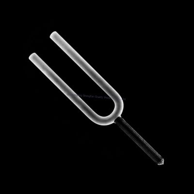 Transparent 432Hz Crystal Tuning Fork with Long Sustain for Sound Therapy and Meditation