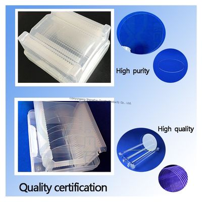 Manufactuer Custom Optical Fused Quartz Glass Thick Plate Dengan Transmisi Tinggi