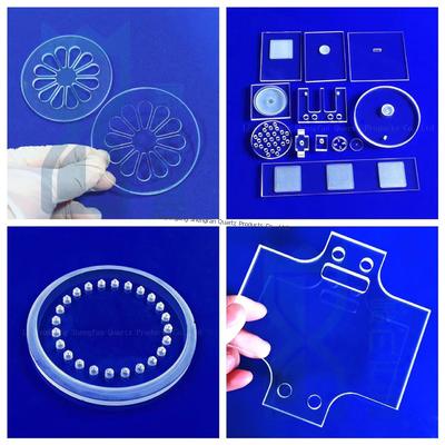 Keakuratan Tinggi JGS1 JGS2 JGS3 Quartz Glass Plate Glass Quartz Sheet CNC Process Cut-to-Size Fused Silica Quartz Glass Disc