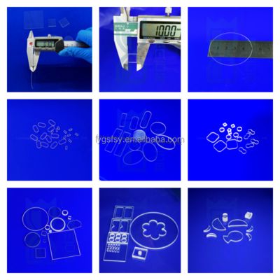 Tahan Suhu Tinggi Sangat Transparan 92% Plat Kaca Kuarsa untuk Aplikasi Lampu UV