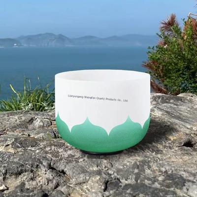 Pure Quartz Crystal Singing Bowl Set dengan Skala Musik Digital untuk Chakra Healing dan Meditasi