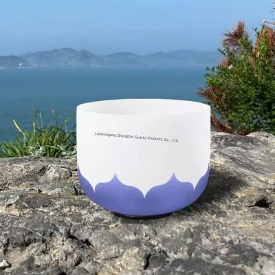 Pure Quartz Crystal Singing Bowl Set dengan Skala Musik Digital untuk Chakra Healing dan Meditasi