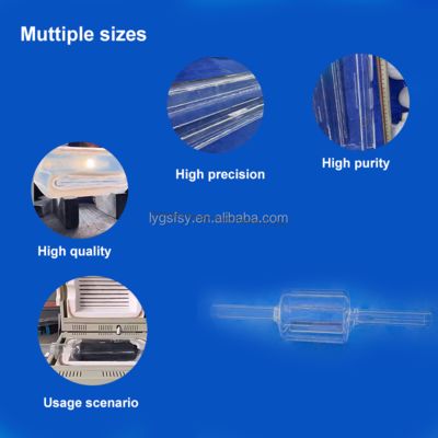 Suhu Tinggi Dan Anti Korosi Transparan Tabung Kaca Kuarsa Diameter Besar Tabung Kaca Kuarsa Disesuaikan