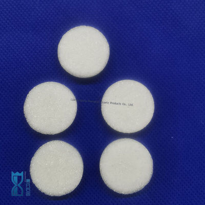 Penyaringan gas dan cairan instrumen laboratorium inti pasir kuarsa cakram filter kuarsa