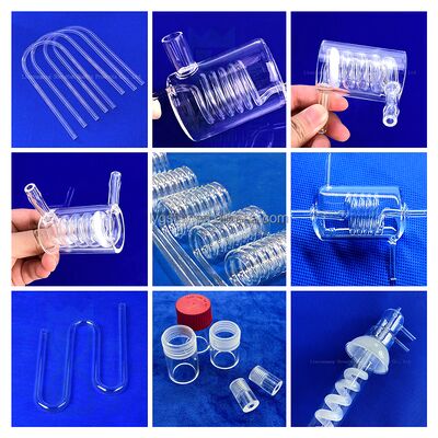 Tabung flensa kuarsa tahan korosi 99,99% kemurnian tinggi tabung kuarsa pasir