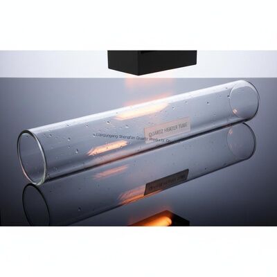 Tabung Kaca Kuarsa Tahan Panas Berdiameter Besar Kustom dengan Kemurnian Tinggi SiO2>99.99%