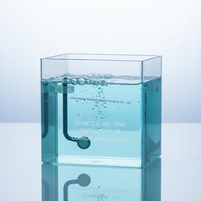 Pelat Kaca Kuarsa Tahan Korosi Transmisi Tinggi untuk Penggunaan Laboratorium Suhu Tinggi