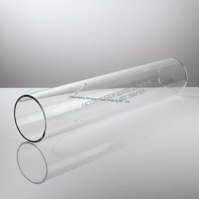 Pabrik Custom Diameter Besar Quartz Glass Tube Suhu Tinggi dan tahan korosi untuk aplikasi industri