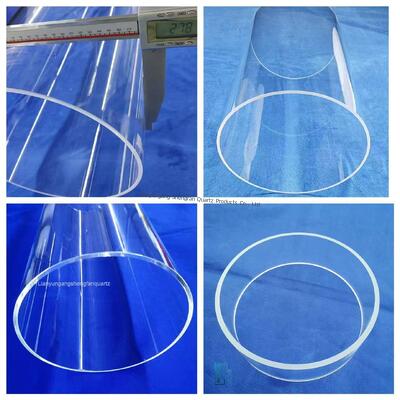 Screw Thread Winding Fused Silica Quartz Glass Tube Ring