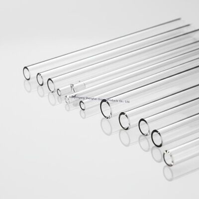 Tabung Kaca Kuarsa Bening Stabil Termal Tanpa Gelembung Udara dan Transmisi Cahaya Tinggi