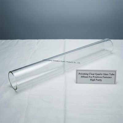 High Light Transmittance Clear Quartz Glass Tube untuk suhu tinggi dan aplikasi tahan korosi