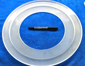 Square Quartz Tube Flange, Jendela Kaca Kuarsa Kontrol Ukuran Ketat Rendah Konten OH
