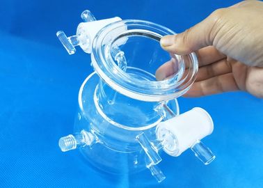 Transitansi Tinggi Science Lab Glassware Chemical Lab Glassware Desain Profesional Quartzolite Glass Labware