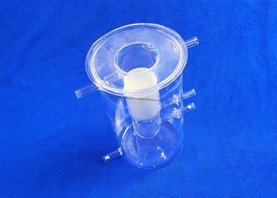 Transitansi Tinggi Science Lab Glassware Chemical Lab Glassware Desain Profesional Quartzolite Glass Labware