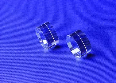 Bentuk Bulat Fused Silica Glass Sheets Double Convex +/- 0.02mm Tolerance Quartz Glass Plate