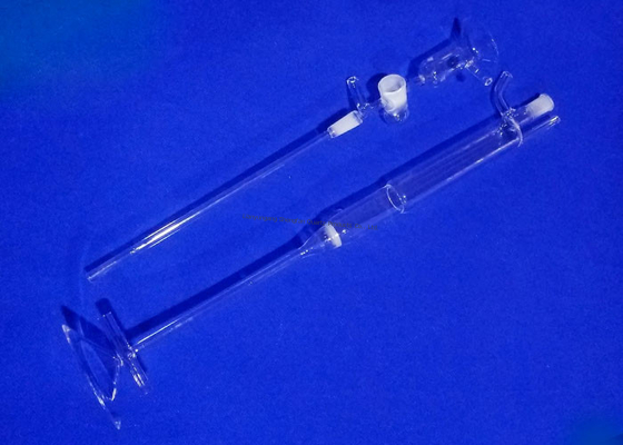Batang Kaca Kuarsa Lab, Tabung Kaca Kecil Mose 6.5 Hardness&gt; 92% Light Transmittance