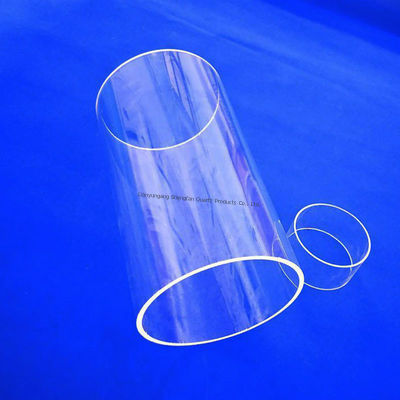 Tabung Kaca Kuarsa Isolasi Listrik Baik Tahan Panas Tinggi dengan Transmisi Cahaya Tinggi untuk Aplikasi Semikonduktor