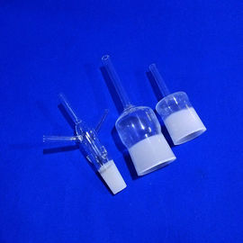 Transparan Putaran Quartz Glass Tube 99,99% Bahan Murni Kekerasan Kuat