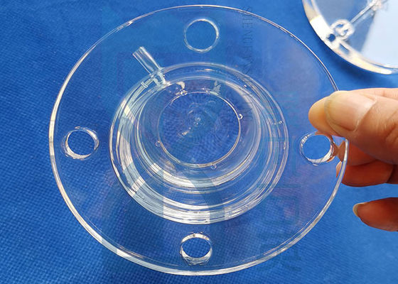 Fused Silica Quartz Glass Flange Ring Sio2 Tembus Buram