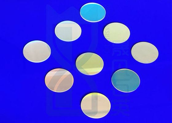 Sepotong Kaca Safir Coated Quartz 2.2g / Cm3 Lensa Kaca Optik