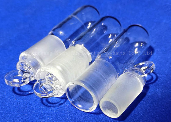 Transparan Botol Reagen Laboratorium Kondensor Reaktor Pendingin Air Kaca Kuarsa