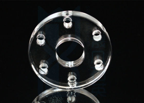 ISO9001 1100 ℃ Sio2 Tabung Kuarsa Flange