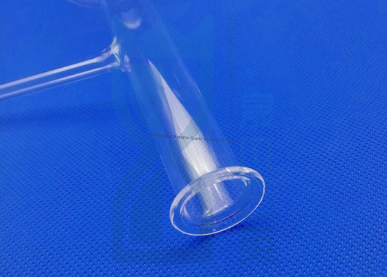 Transparent Narrow Neck Quartz Glass Round Bottom Flask for Laboratory