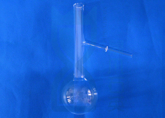 Morse 6.5 1732 ℃ Labu Dasar Bulat Kuarsa Optik