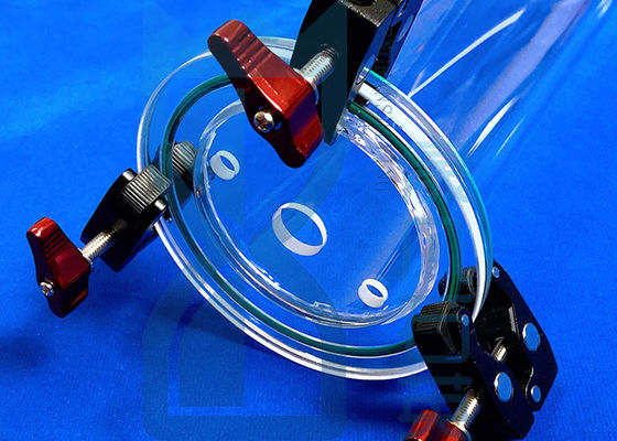 Fused Silica Quartz Glass Flange Ring Sio2 Tembus Buram