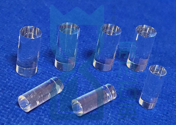 Diameter Disesuaikan Batang Kaca Kuarsa Jelas Menyatu Batang Panduan Cahaya Kaca Kuarsa Optik Presisi Tinggi