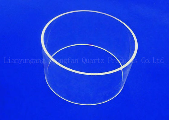 Clear Glass Cylinder Heat Fused Quartz Tube Suhu Tinggi