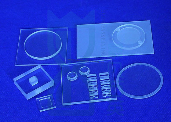 Pabrikan Custom Optical Fused Quartz Glass Plate Dengan Transmisi Tinggi