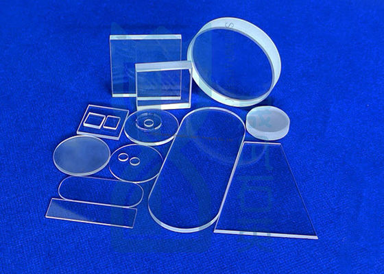 Pabrikan Custom Optical Fused Quartz Glass Plate Dengan Transmisi Tinggi