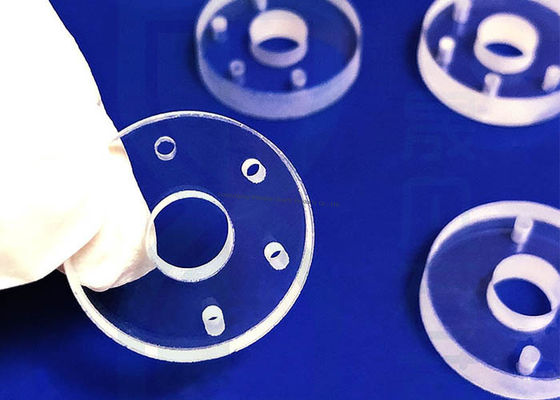Keakuratan Tinggi JGS1 JGS2 JGS3 Quartz Glass Plate Glass Quartz Sheet CNC Process Cut-to-Size Fused Silica Quartz Glass Disc