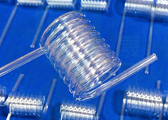 Clear Quartz Glass Coil Tubing Processing 300mm OD UVC Light