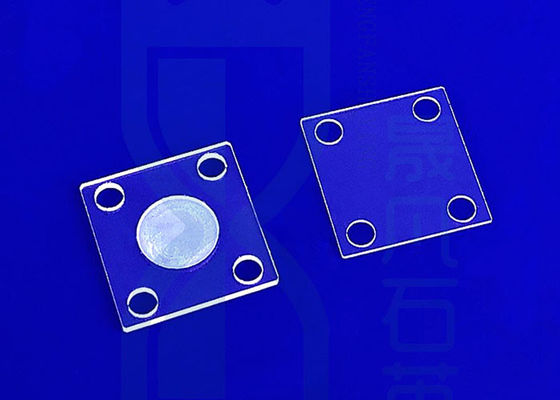 Silika Tahan Suhu Sio2 Fused Quartz Plate Precision Glass Machining