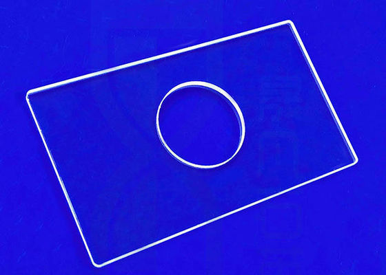 Uv Uvc Alkali Resistance Quartz Glass Plate Untuk Jendela Perlindungan Produk Led
