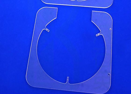 Disesuaikan OEM Clear Quartz Tray Untuk Semikonduktor Fotovoltaik