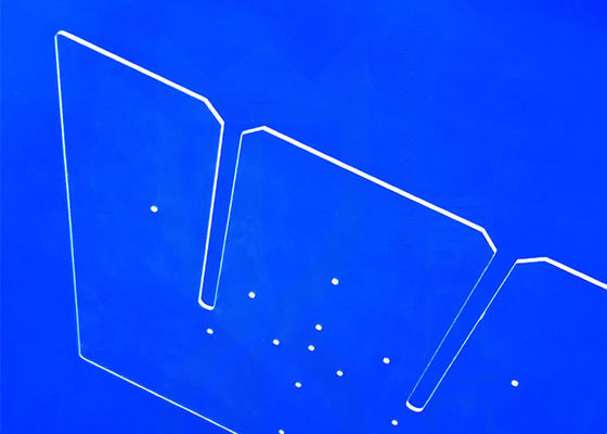 Transmisi Uv Tinggi Rectangle Clear SIO2 Fused Silica Plate