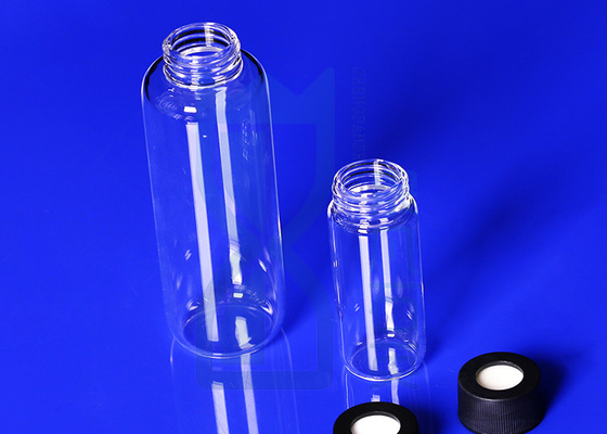 Botol Reagen Laboratorium Disesuaikan Transparan Dengan Titik Lebur Sekrup 1750 ℃