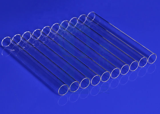High Light Transmittance Clear Quartz Glass Tube untuk suhu tinggi dan aplikasi tahan korosi