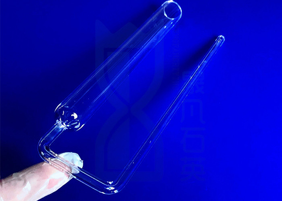 Kemurnian Tinggi Clear Fused Quartz Tubing U Shaped Fused Silica Tube
