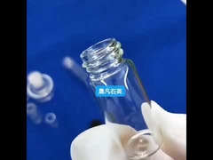 Botol Kaca Kuarsa Tahan Korosi dengan Tutup Ulir Transparan