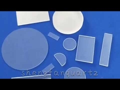 Pelat Kaca Kuarsa 0.3mm Kaca Kuarsa Bening Substrat Dengan Kemurnian Tinggi
