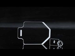 Lembaran Pelat Kaca Kuarsa Poles Persegi Panjang Tahan Suhu Tinggi