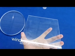 Pengelasan Pelat Kaca Kuarsa Lembaran Datar Jendela Kaca Penglihatan Optik