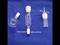 Lab Sains Kuarsa Reaktor Api Ketel 10 - 100ml Tabung Kaca Centrifuge Minyak