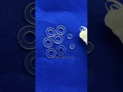 CNC kustom tahan suhu tinggi bulat persegi perforasi dan alur quartz bagian kaca